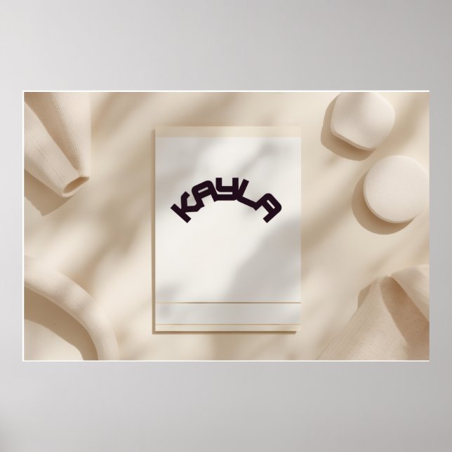 Kayla Aesthetic Minimalist Name Poster – Personal (Front)