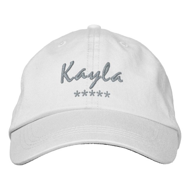 Kayla Name Embroidered Hat (Front)