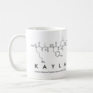 Kayla peptide name mug