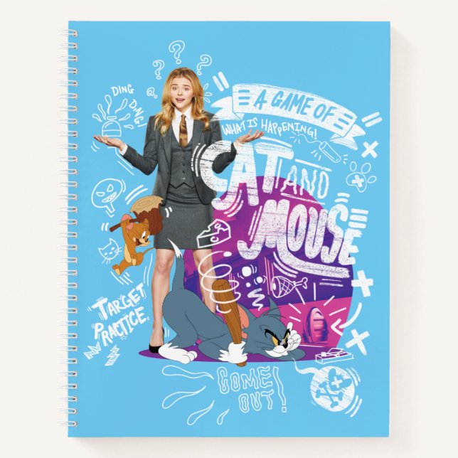 Kayla, Tom & Jerry - A Game of Cat And Mouse Notebook (Front)