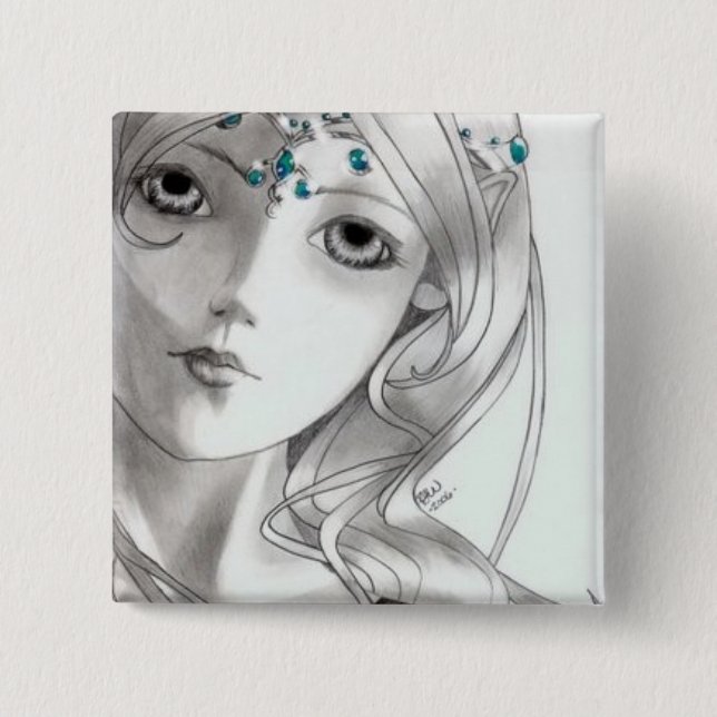 Kaylan 2 Inch Square Button (Front)