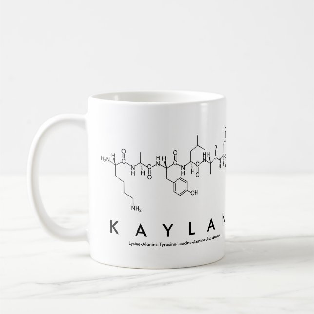 Kaylan peptide nom mug (Gauche)