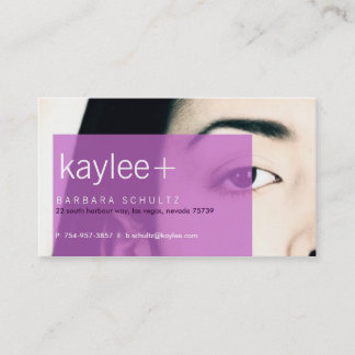 Kaylee's Face [purple] Business Cards