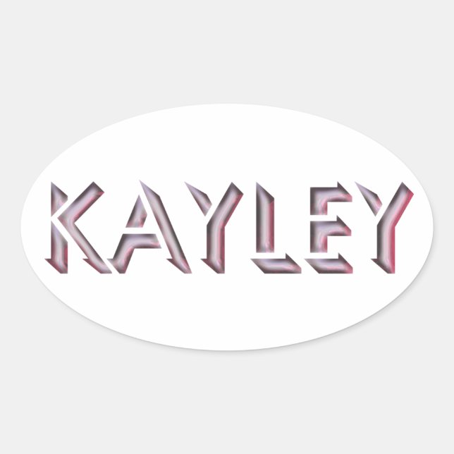 Kayley sticker name (Front)
