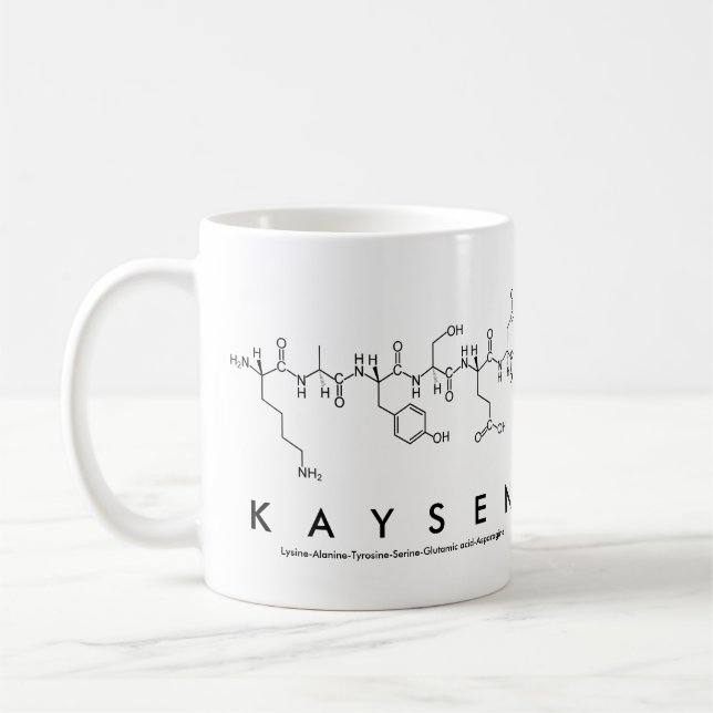Kaysen peptide nom mug (Gauche)