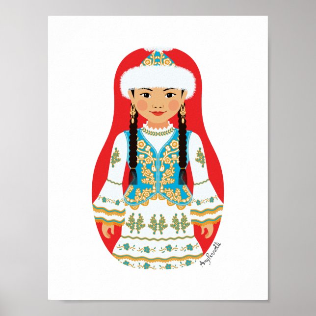 Kazakh Matryoshka Poster (Front)