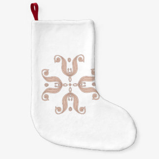 Kazakh tulips pattern small christmas stocking