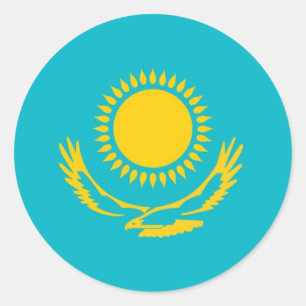 Kazakhstan Classic Round Sticker