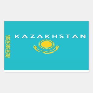 kazakhstan country flag symbol name text sticker