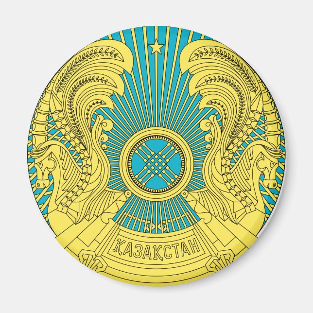 kazakhstan emblem magnet (Front)