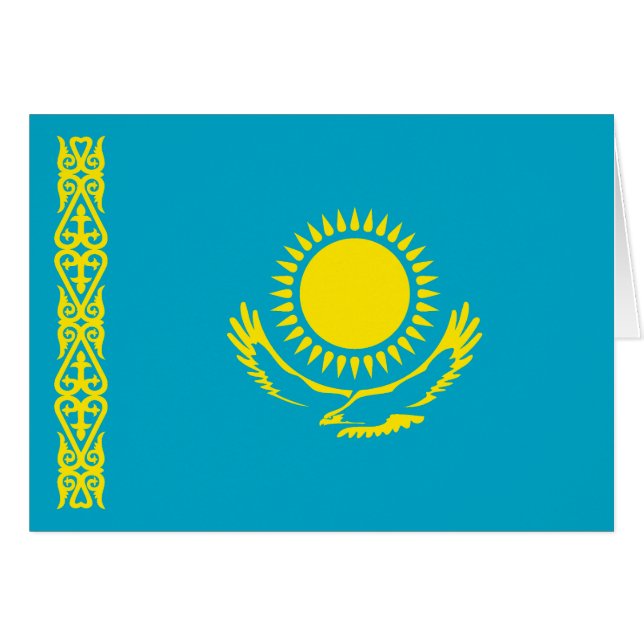 Kazakhstan Flag (Front Horizontal)