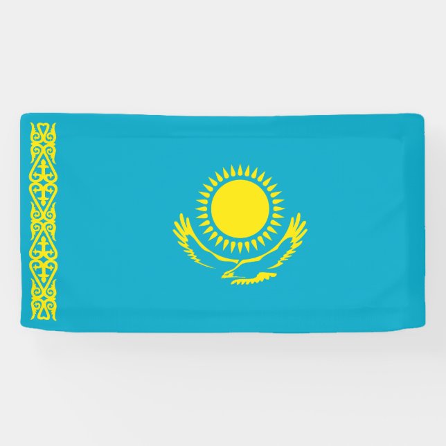 Kazakhstan Flag Banner (Horizontal)