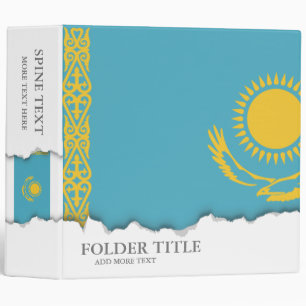 Kazakhstan Flag Binder