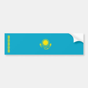 Kazakhstan Flag Bumper Sticker