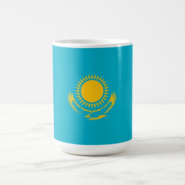 Kazakhstan flag coffee mug (Center)