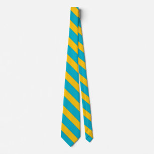 Kazakhstan Flag Colours Elegant Tie