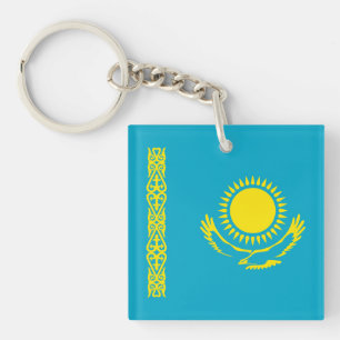Kazakhstan Flag Keychain