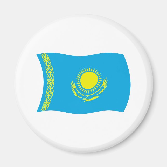 Kazakhstan Flag Magnet (Front)