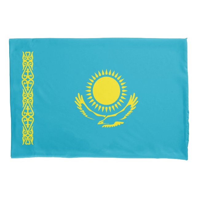 Kazakhstan Flag Pillowcase (Front)