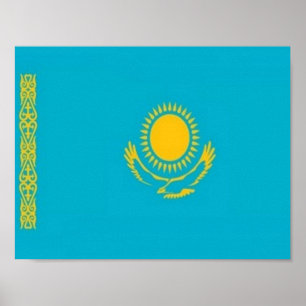 Kazakhstan - Flag - Poster