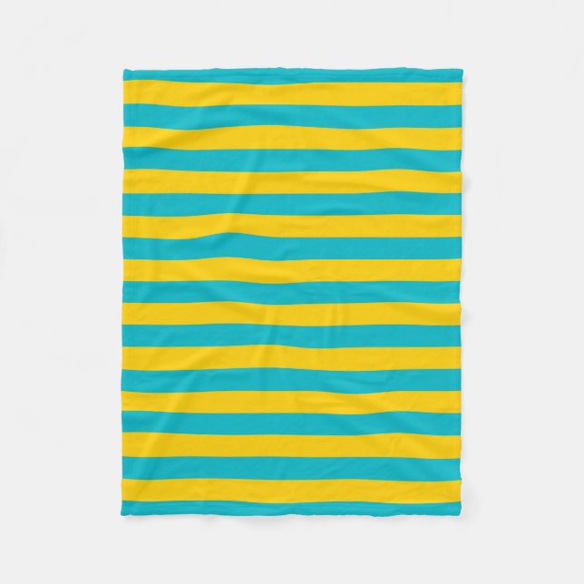 Kazakhstan flag stripes italy symbol lines pattern fleece blanket (Front)