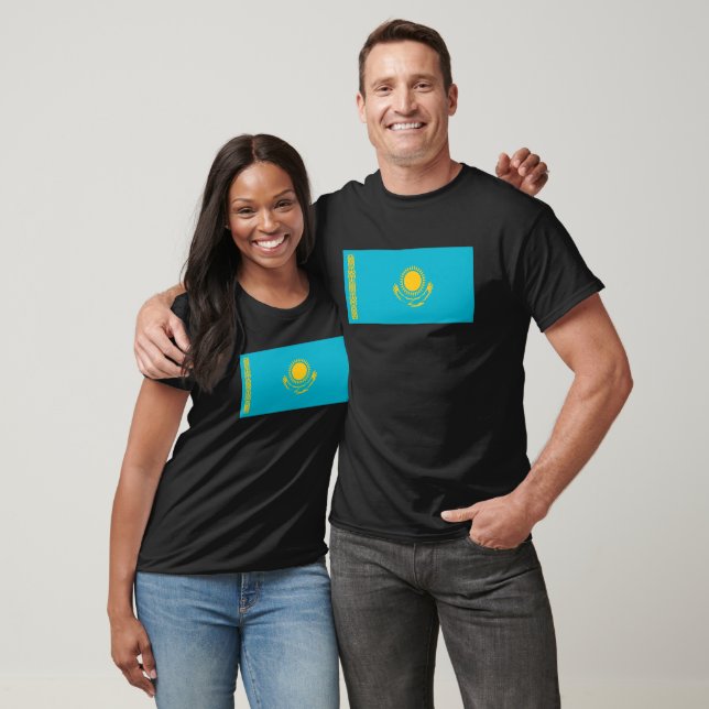 Kazakhstan Flag T-Shirt, Patriotic T-Shirt (Unisexe)