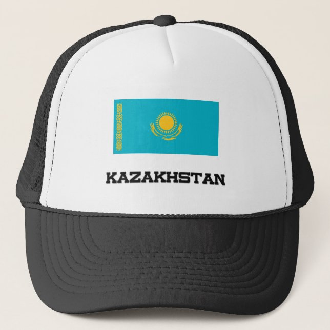 Kazakhstan Flag Trucker Hat (Front)