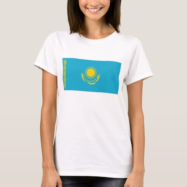 Kazakhstan Flag x Map T-Shirt (Front)