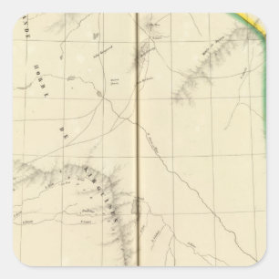 Kazakhstan, Kyrgyzstan Square Sticker