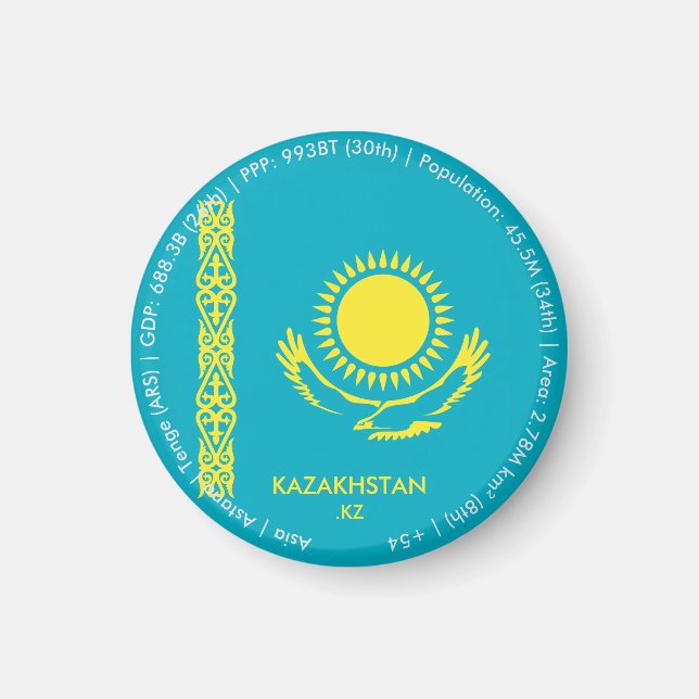 Kazakhstan Magnet (Front)
