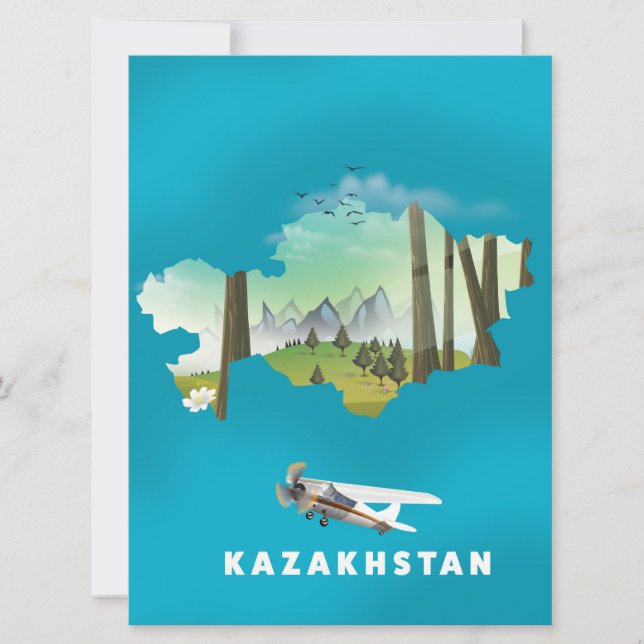 Kazakhstan map (Front)