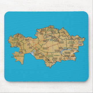 Kazakhstan Map Mousepad