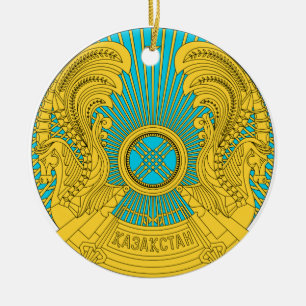 Kazakhstan National Emblem Ceramic Ornament