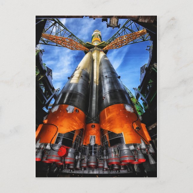 Kazakhstan Rakete Postcard (Front)