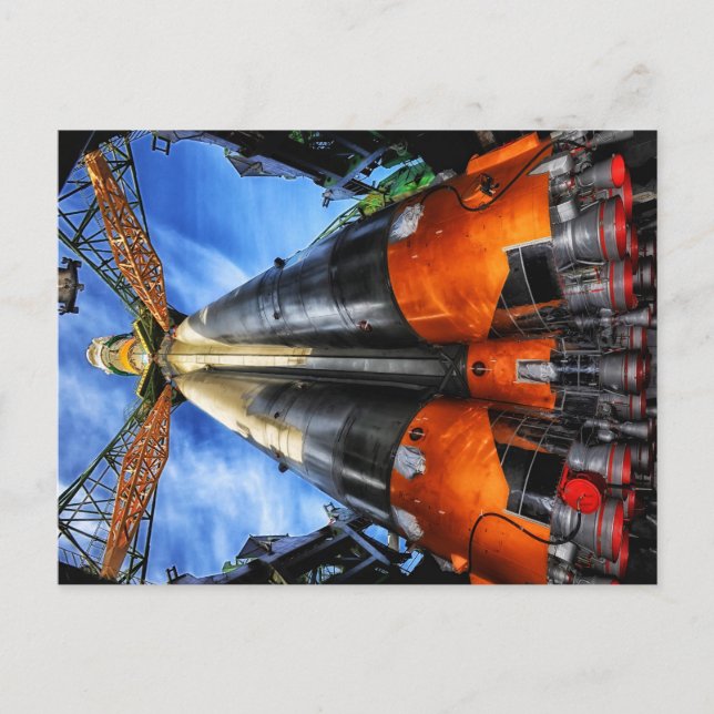 Kazakhstan Rakete Postcard (Front)