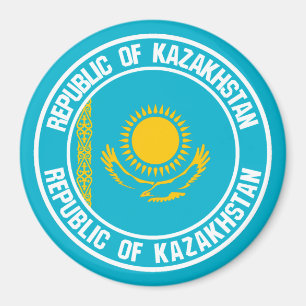 Kazakhstan Round Emblem Magnet