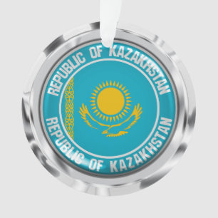 Kazakhstan Round Emblem Ornament