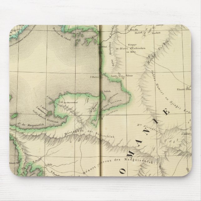 Kazakhstan, Uzbekistan Mouse Pad (Front)