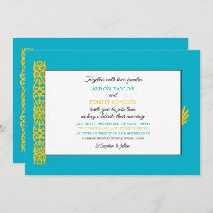 Kazakhstani Flag, Flag of Kazakhstan Wedding Invitation