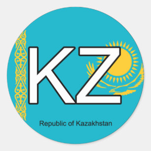 Kazakshstan Euro Sticker