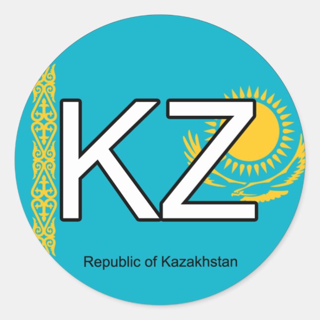 Kazakshstan Euro Sticker (Front)