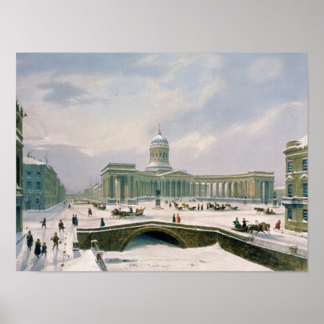 Kazan Cathedral, St. Petersburg Poster (Front)