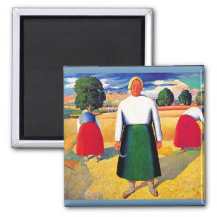 Kazimir Malevich artwork, Reapers Magnet