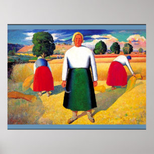 Kazimir Malevich artwork, Reapers Poster