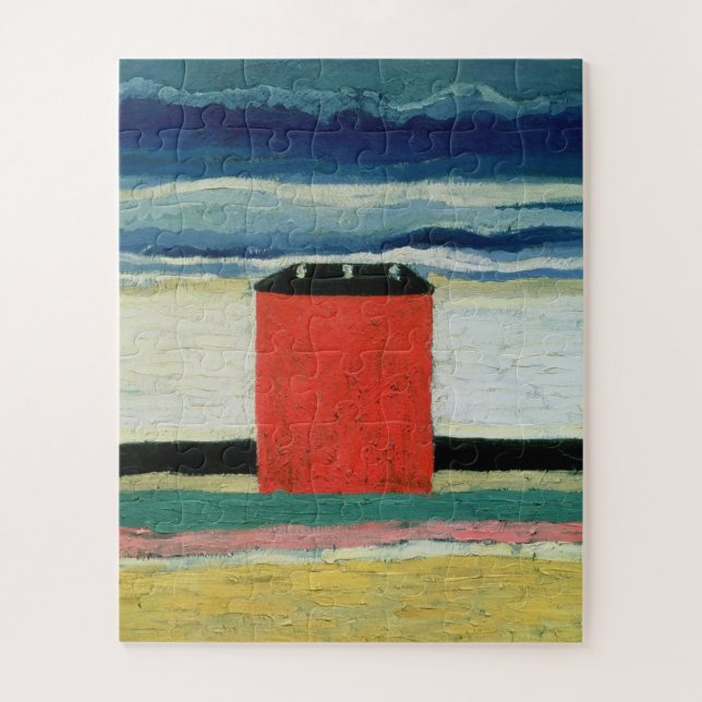 Kazimir Malevich - Red House Jigsaw Puzzle (Vertical)