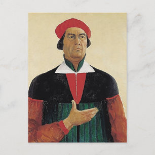 Kazimir Malevich- Self-Portrait Postcard