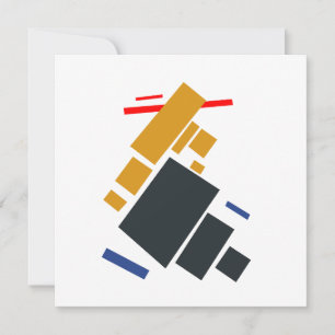 Kazimir Malevich, The Aviator, Airplane Flying Holiday Card