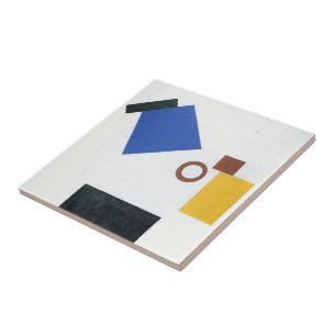 Kazimir Malevich- Two Dimensional Self Portrait Tile