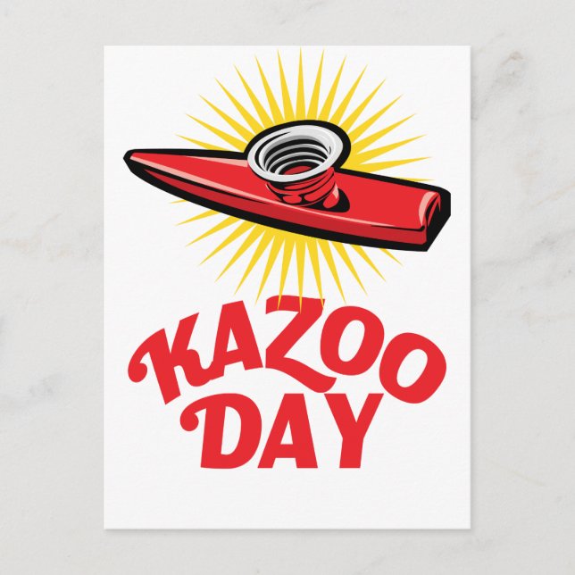 Kazoo Day - Appreciation Day Postcard (Front)