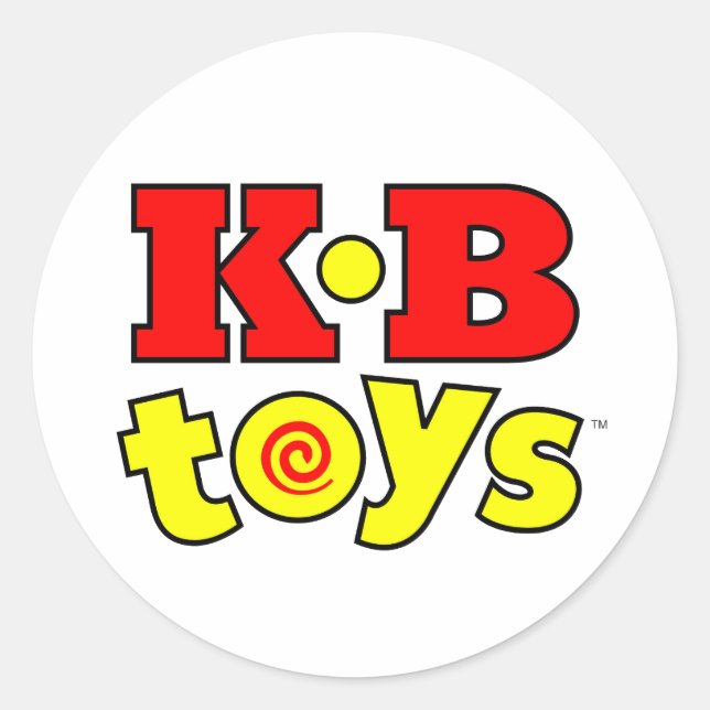 KB Toys Standard Logo Round Vinyl Sticker (Front)